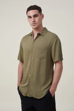 Cotton On Men Cuban Short Sleeve Shirt