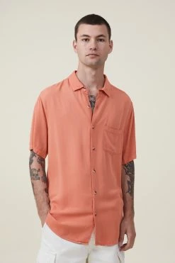 Cotton On Men Cuban Short Sleeve Shirt