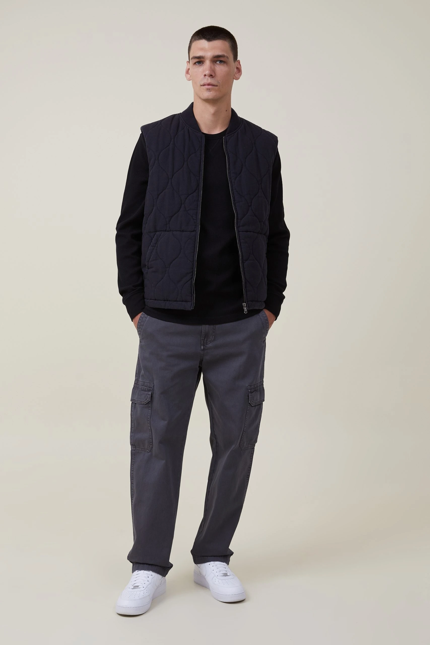 Cotton On Men Textured Long Sleeve Tshirt - Image 2