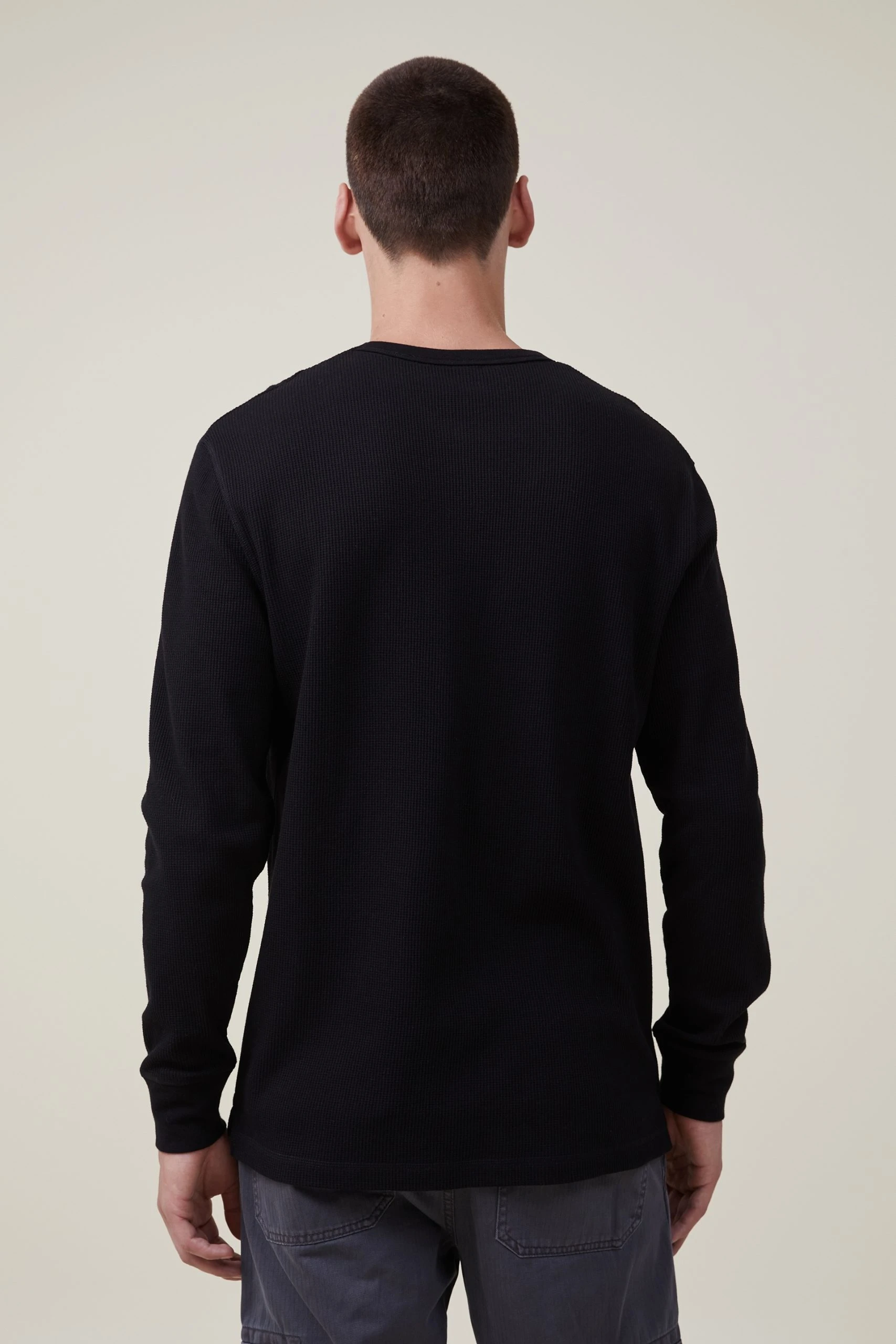 Cotton On Men Textured Long Sleeve Tshirt - Image 3