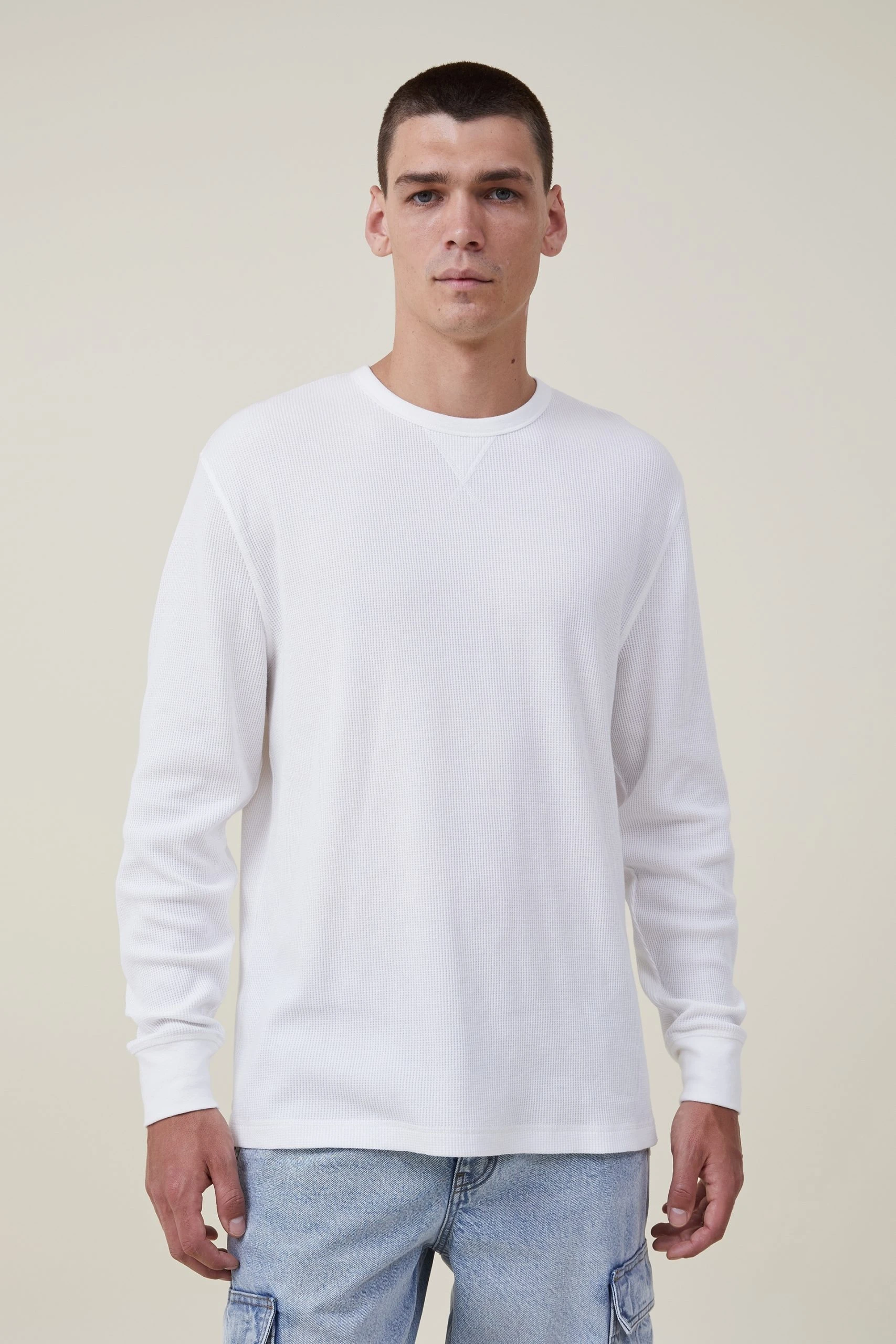 Cotton On Men Textured Long Sleeve Tshirt