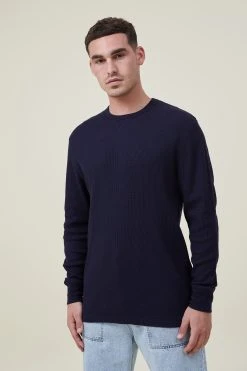 Cotton On Men Textured Long Sleeve Tshirt