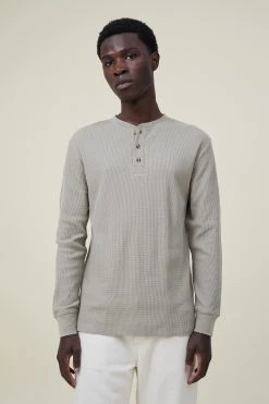 Cotton On Men Textured Long Sleeve Tshirt
