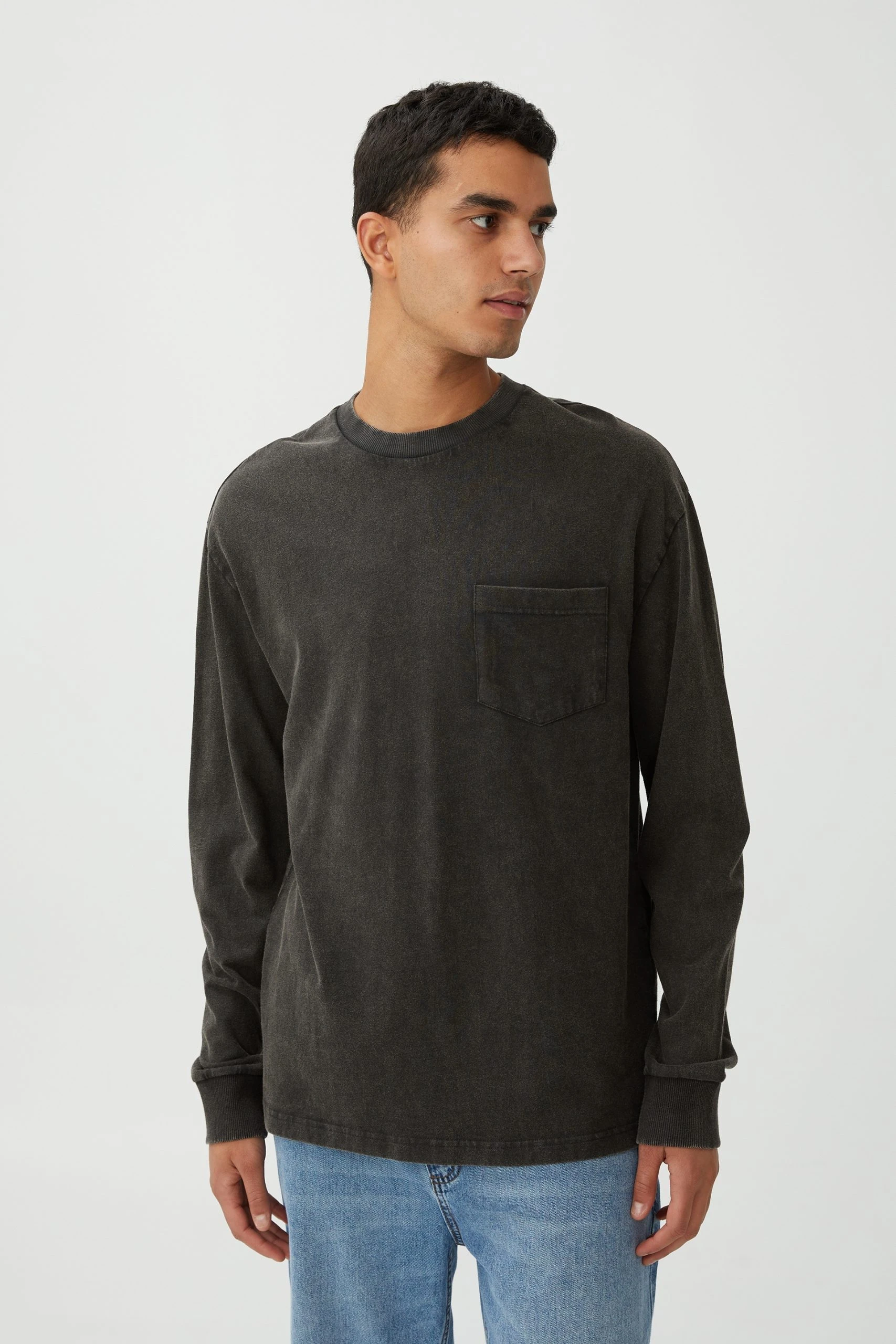 Cotton On Men Loose Fit Long Sleeve Tshirt