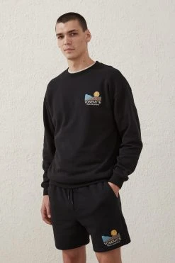 Cotton On Men Active Graphic Fleece Short