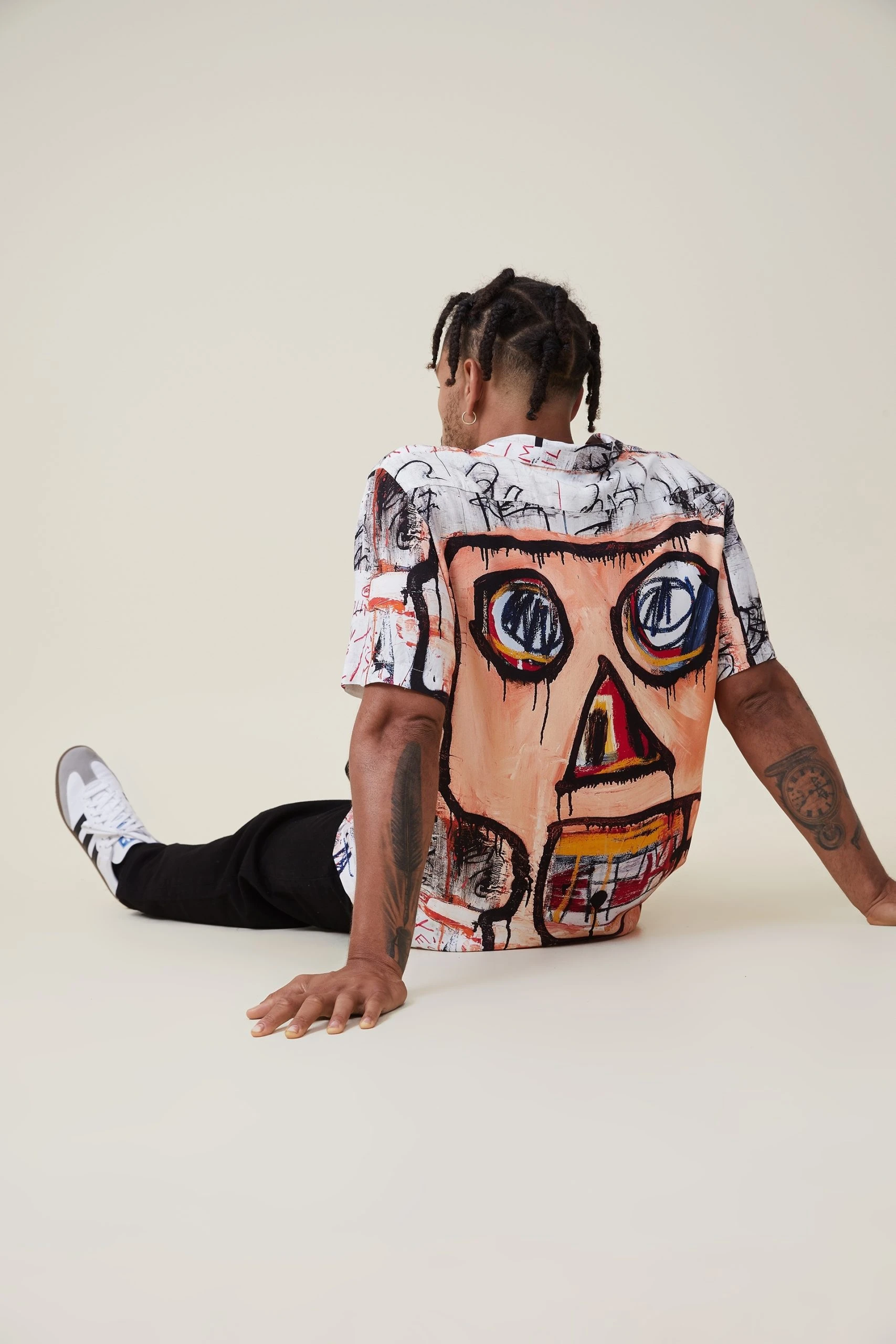 Cotton On Men Basquiat Short Sleeve Shirt