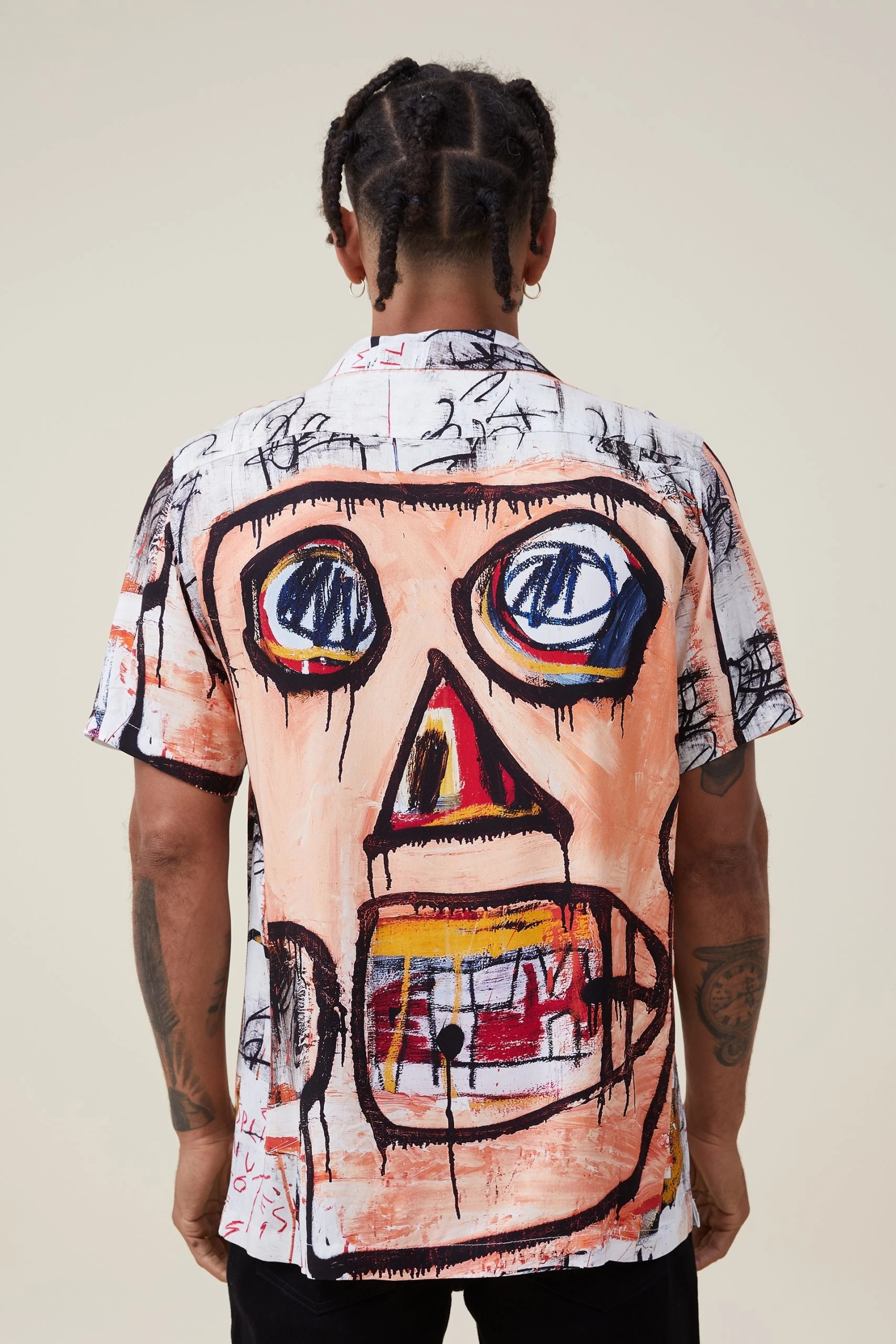Cotton On Men Basquiat Short Sleeve Shirt - Image 3