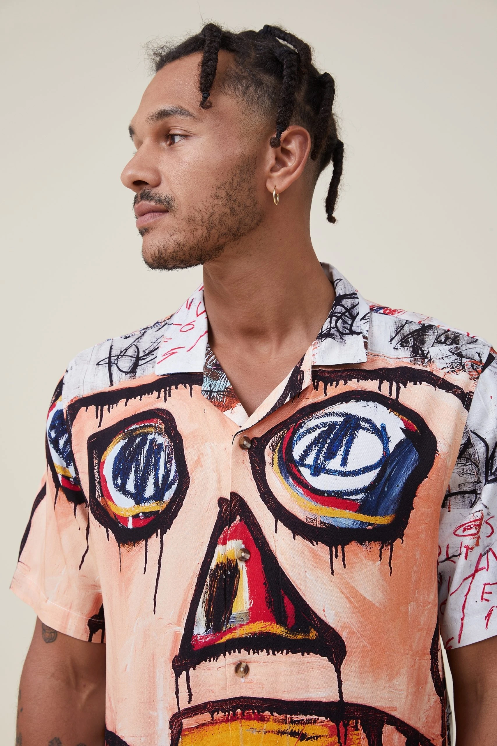 Cotton On Men Basquiat Short Sleeve Shirt - Image 4