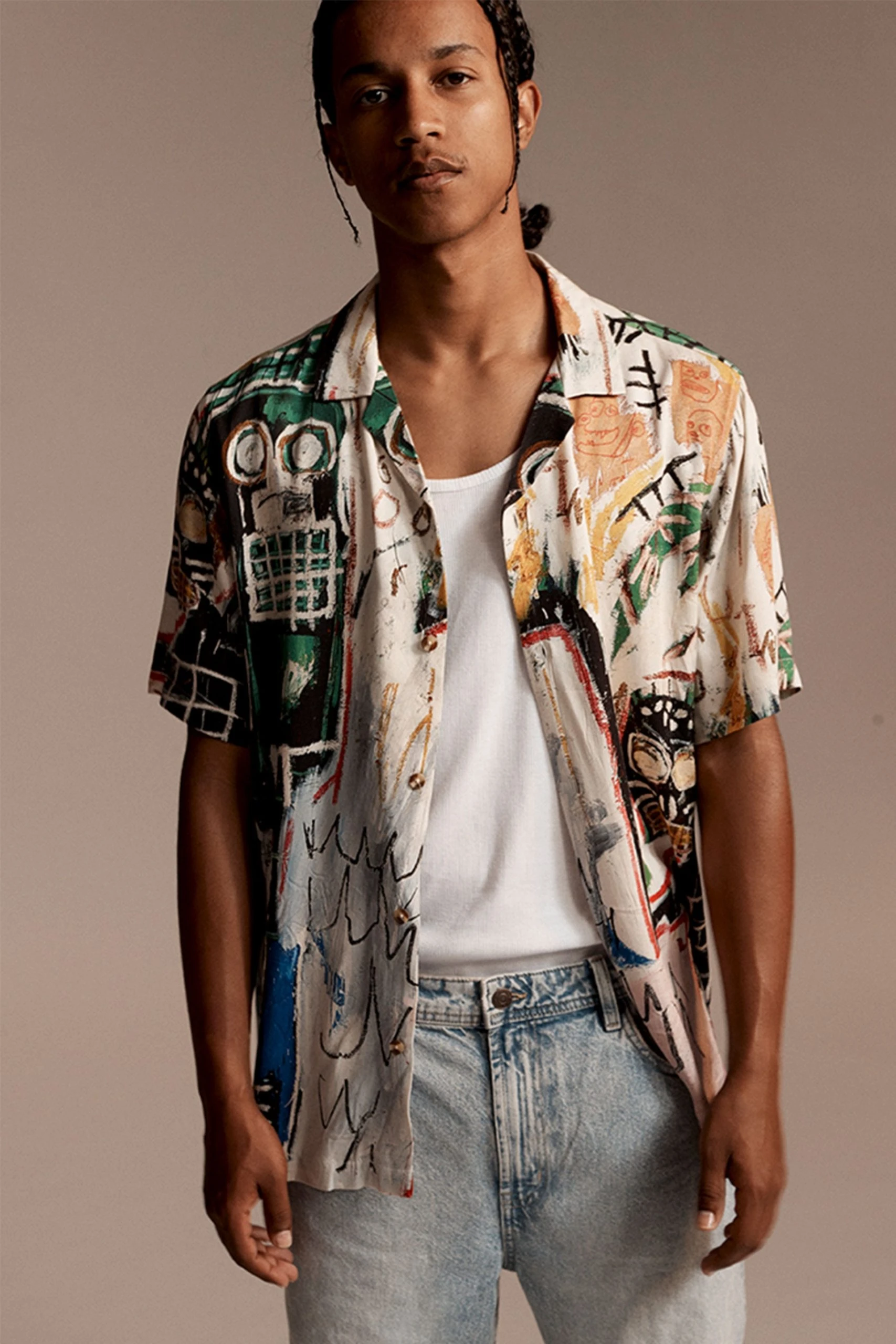 Cotton On Men Basquiat Short Sleeve Shirt 2 Cotton On Men Basquiat Short Sleeve Shirt - Image 2