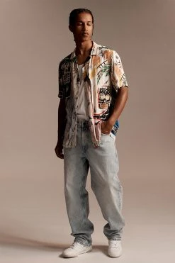 Cotton On Men Basquiat Short Sleeve Shirt