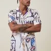 Cotton On Men Basquiat Short Sleeve Shirt