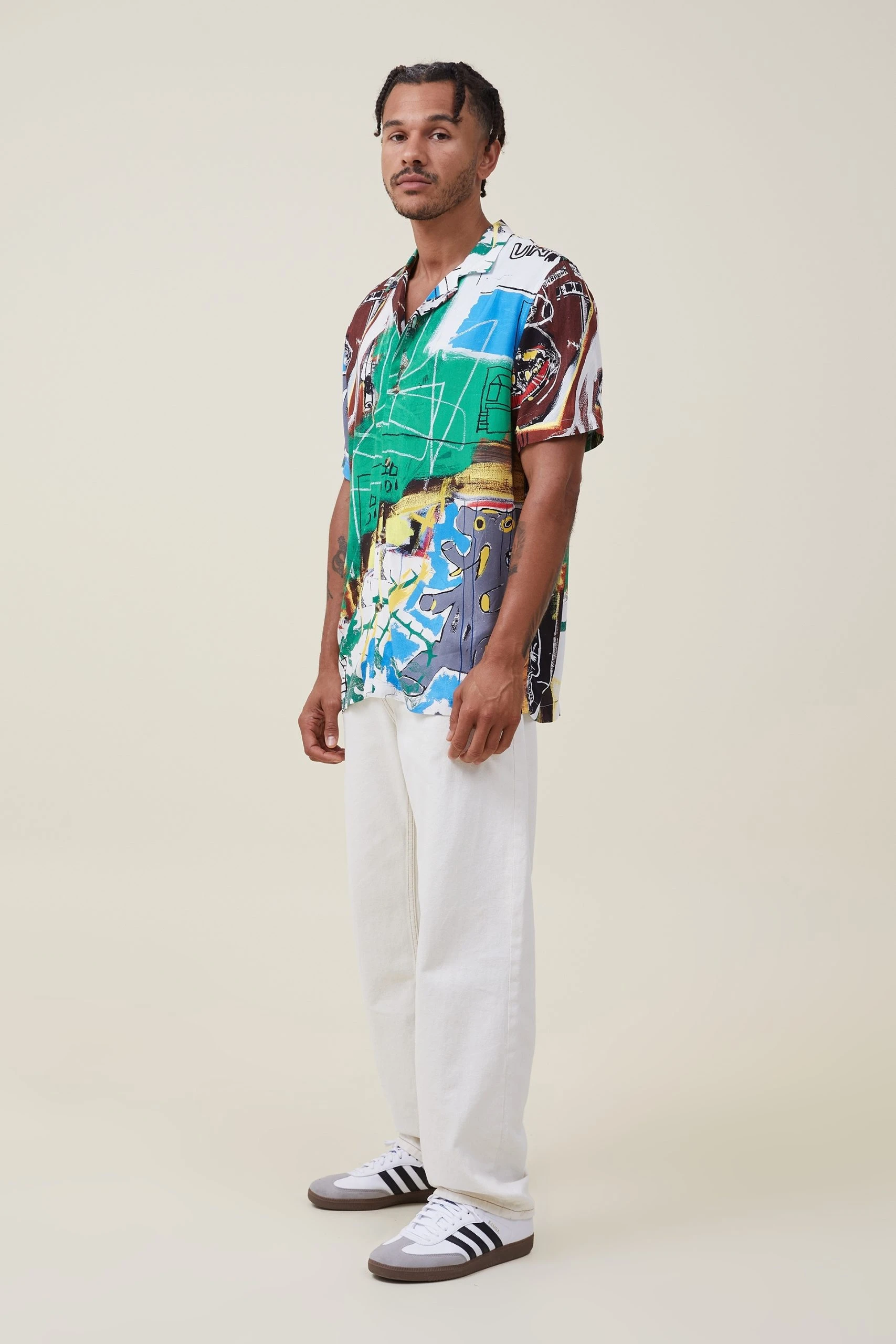 Cotton On Men Basquiat Short Sleeve Shirt - Image 2