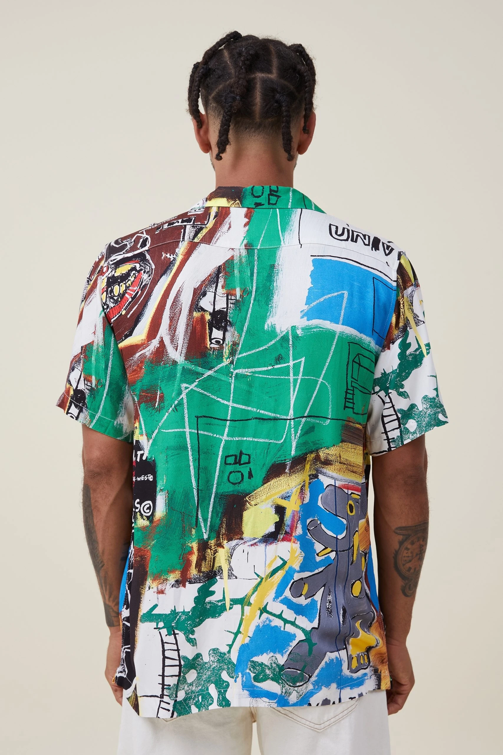 Cotton On Men Basquiat Short Sleeve Shirt - Image 3