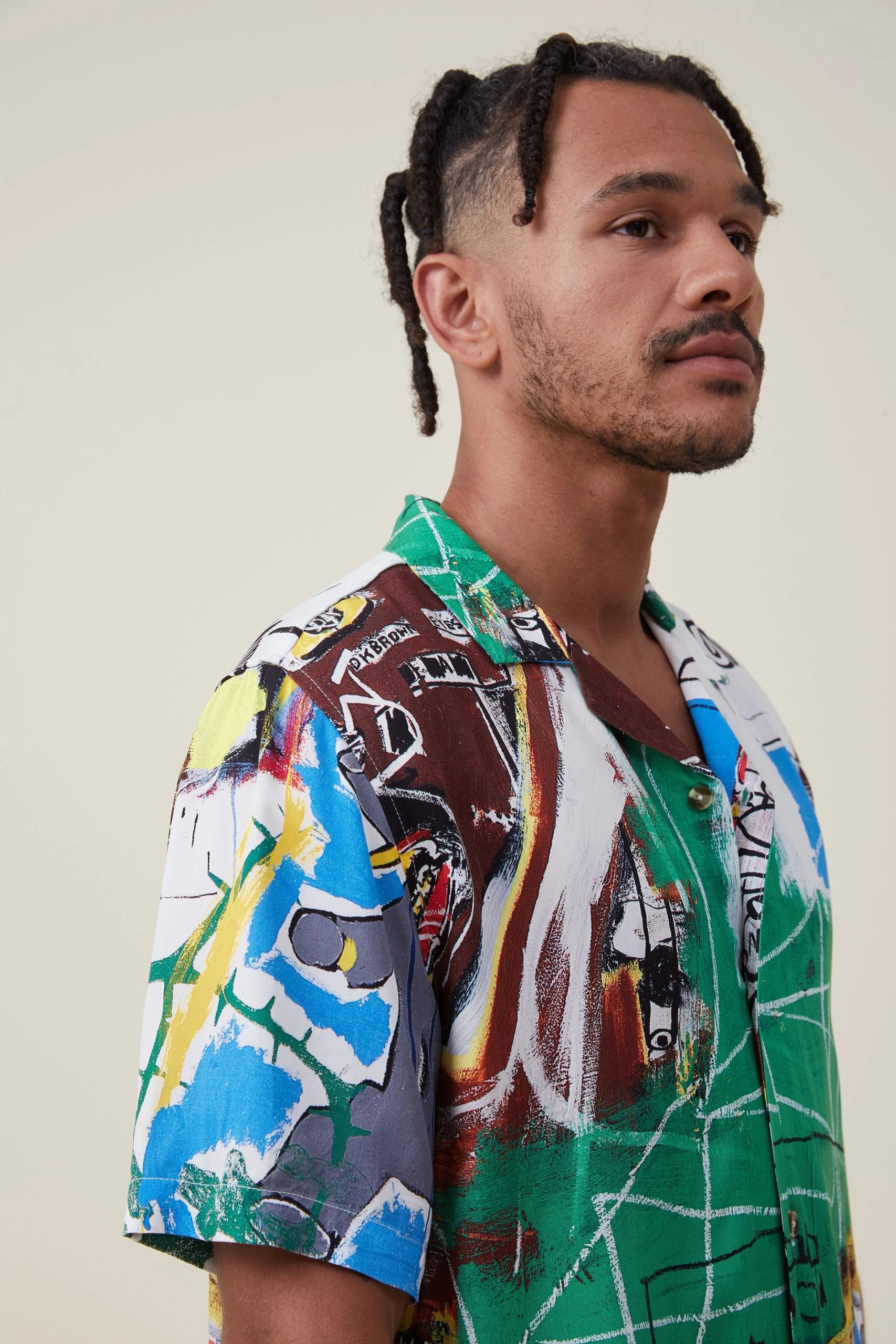 Cotton On Men Basquiat Short Sleeve Shirt - Image 4
