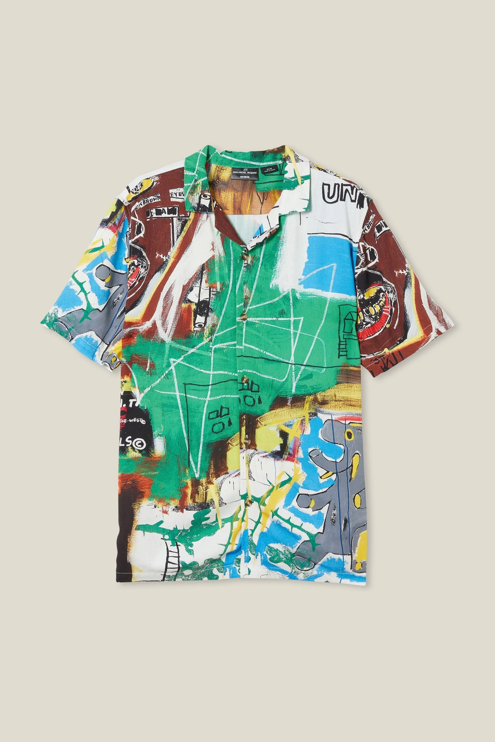 Cotton On Men Basquiat Short Sleeve Shirt - Image 5
