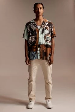 Cotton On Men Basquiat Short Sleeve Shirt