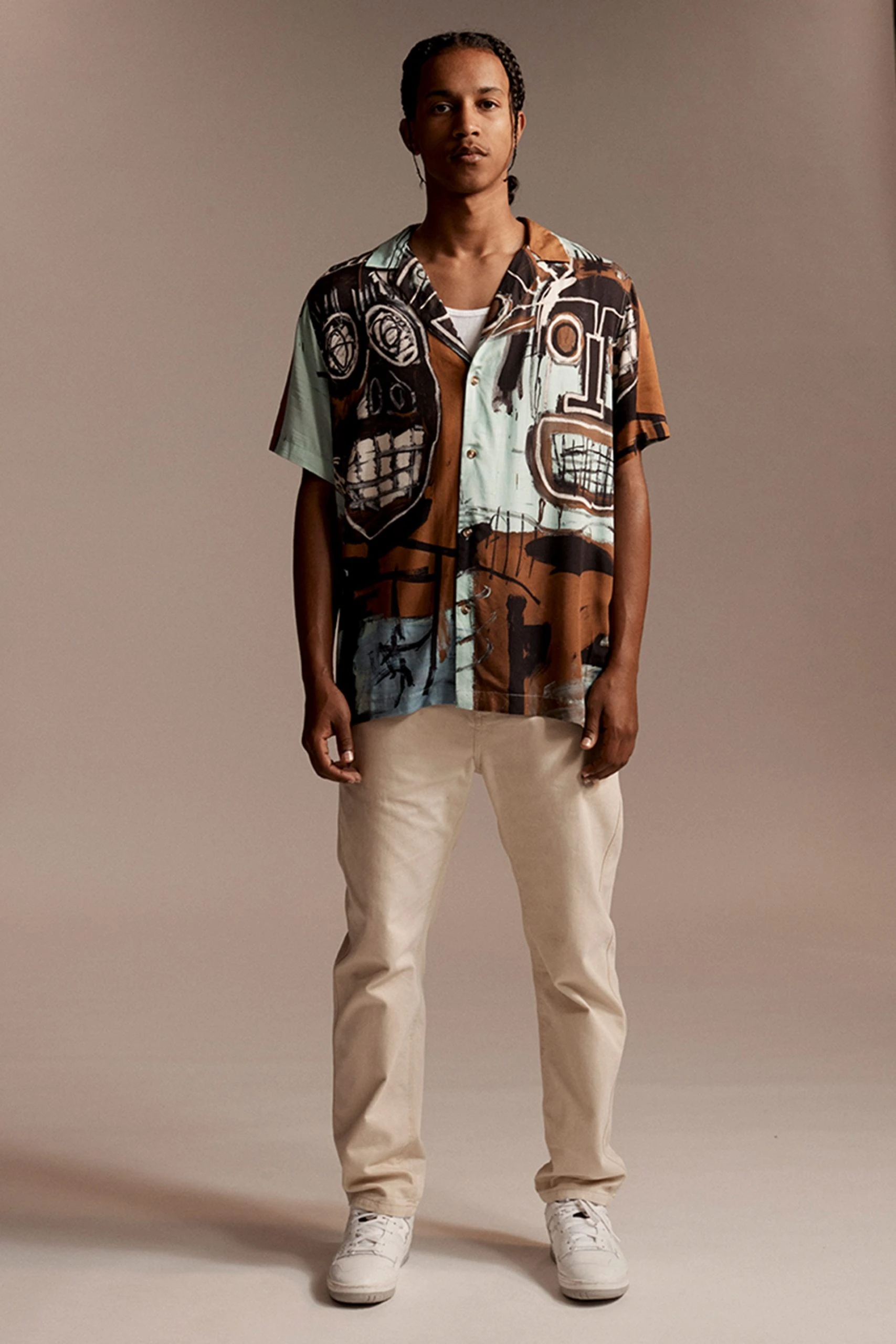 Cotton On Men Basquiat Short Sleeve Shirt