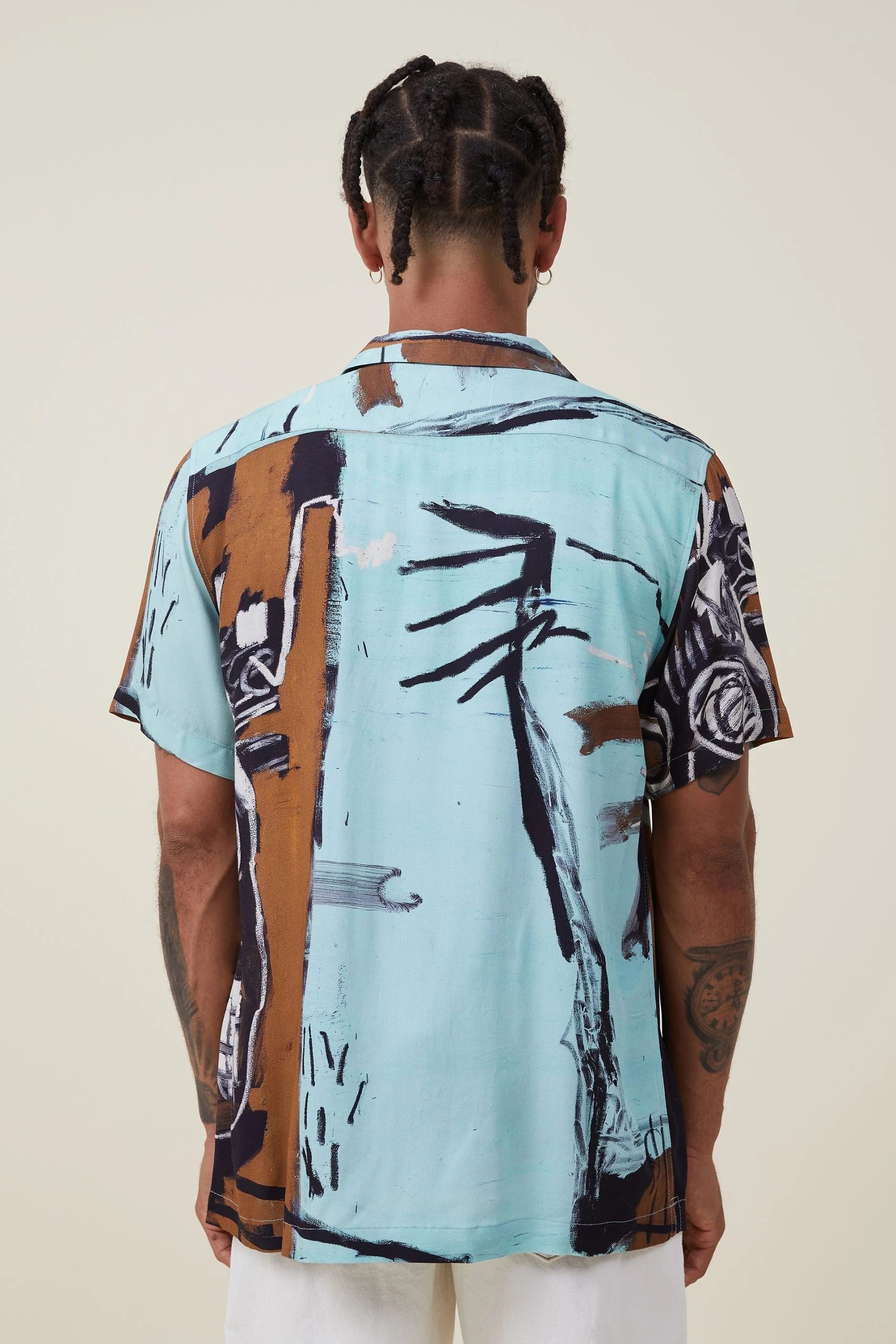 Cotton On Men Basquiat Short Sleeve Shirt - Image 3