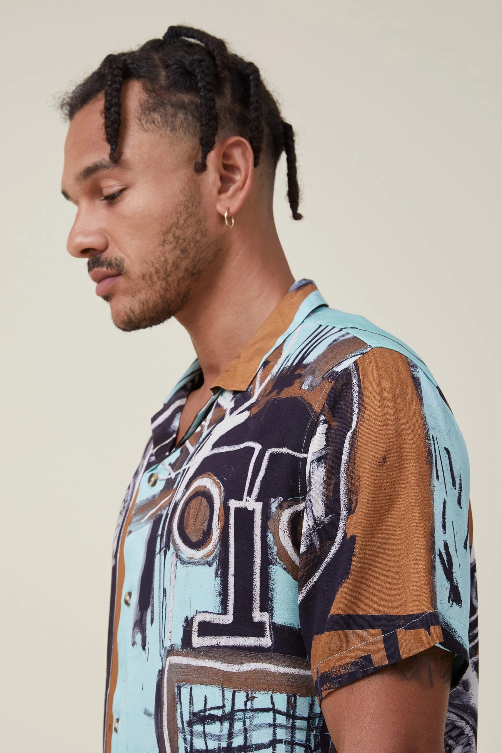 Cotton On Men Basquiat Short Sleeve Shirt - Image 4