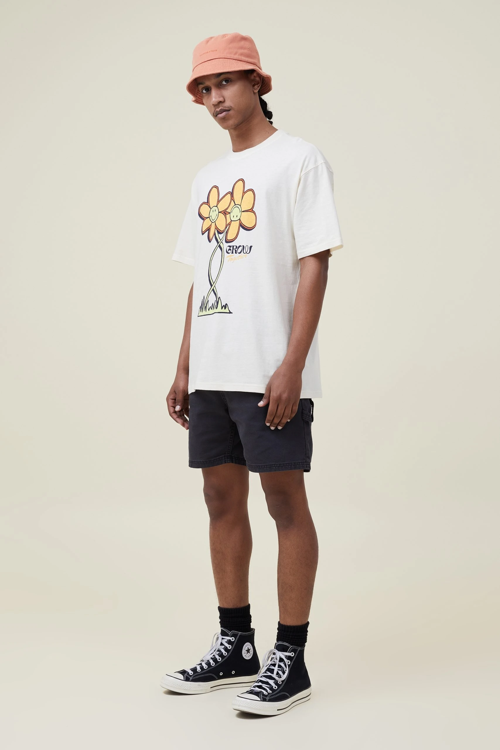 Cotton On Men Smiley Loose Fit T-Shirt 2 Cotton On Men Smiley Loose Fit T-Shirt - Image 2