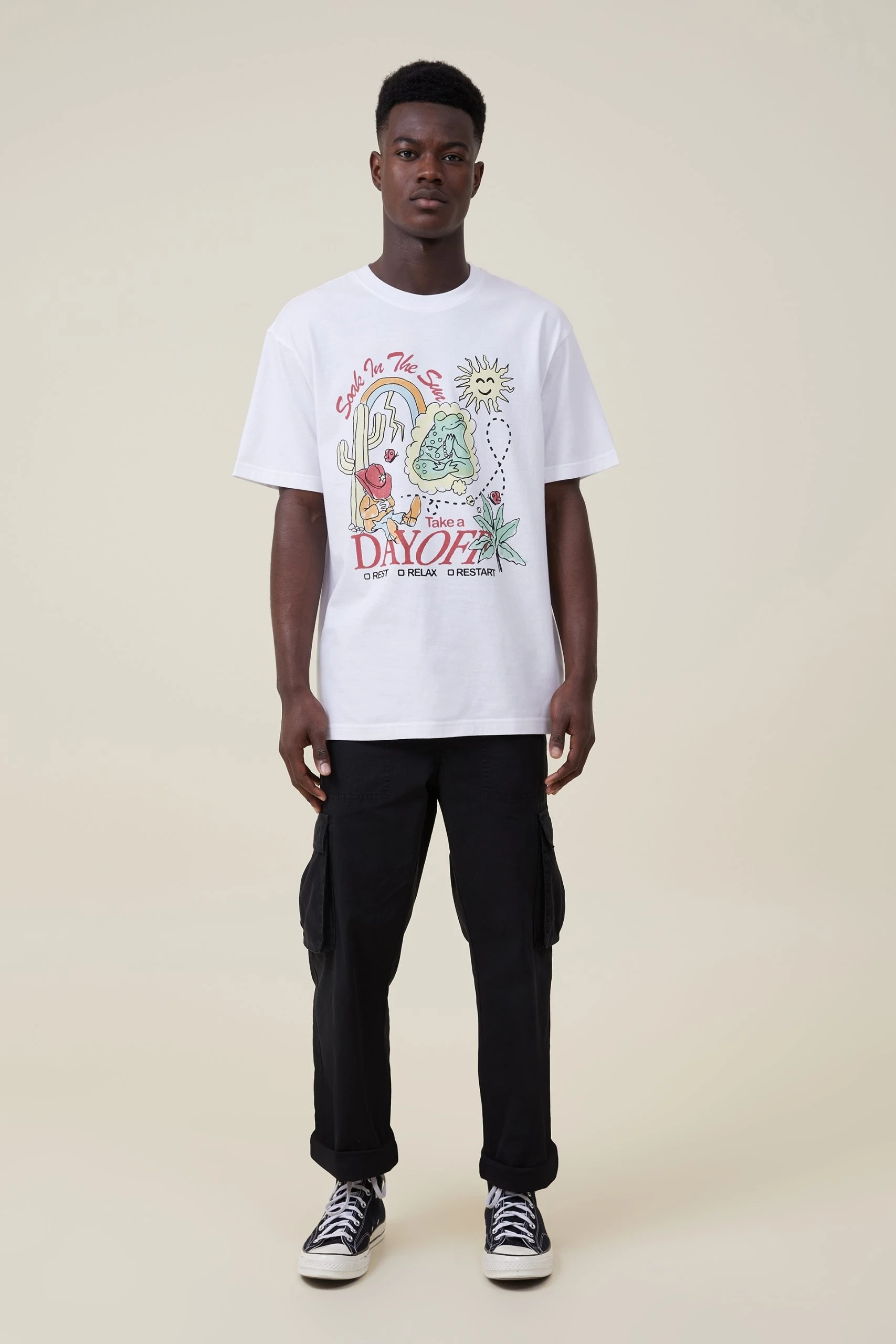 Cotton On Men Loose Fit Art T-Shirt - Image 2