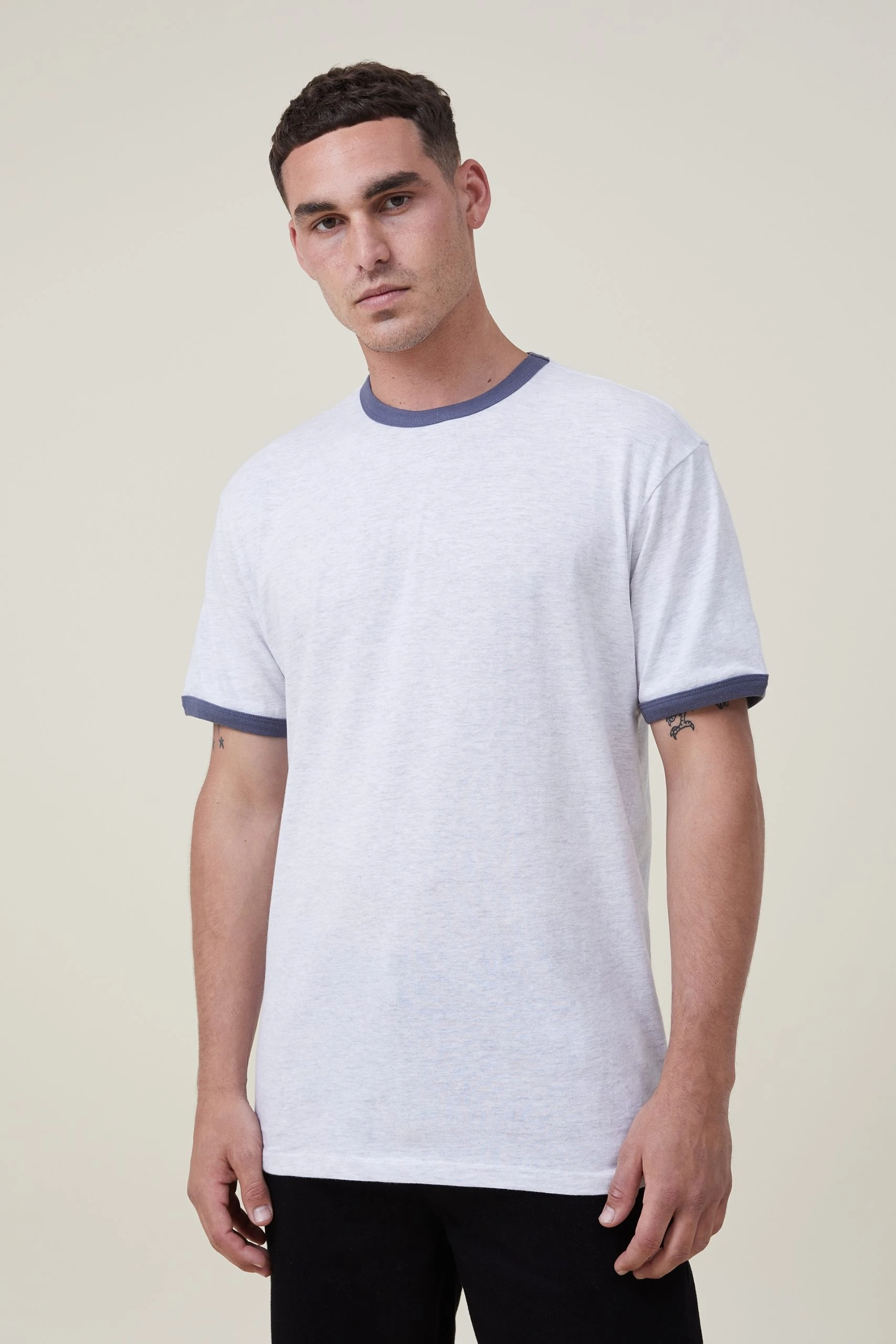 Cotton On Men Loose Fit Ringer T-Shirt 1 Cotton On Men Loose Fit Ringer T-Shirt