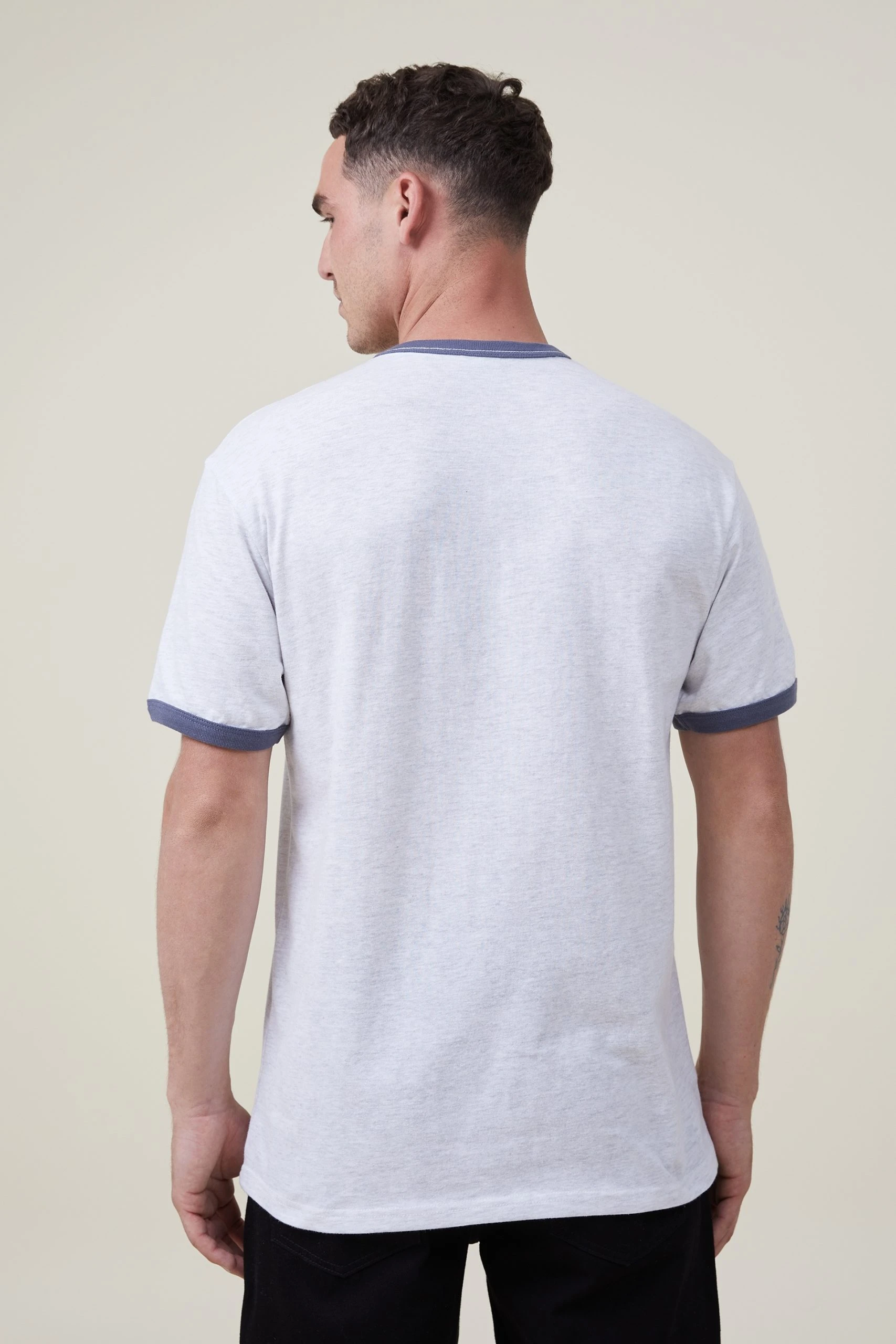 Cotton On Men Loose Fit Ringer T-Shirt 3 Cotton On Men Loose Fit Ringer T-Shirt - Image 3