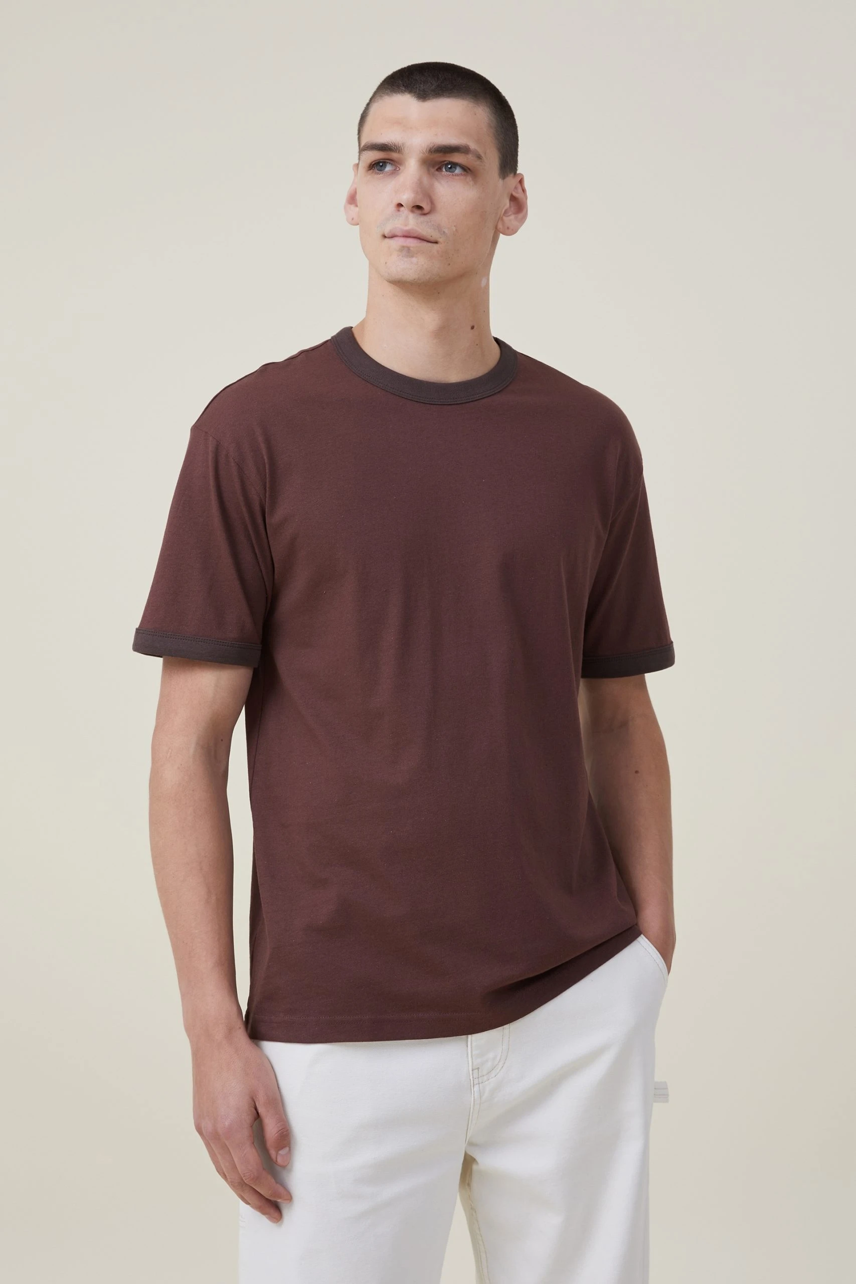 Cotton On Men Loose Fit Ringer T-Shirt 1 Cotton On Men Loose Fit Ringer T-Shirt