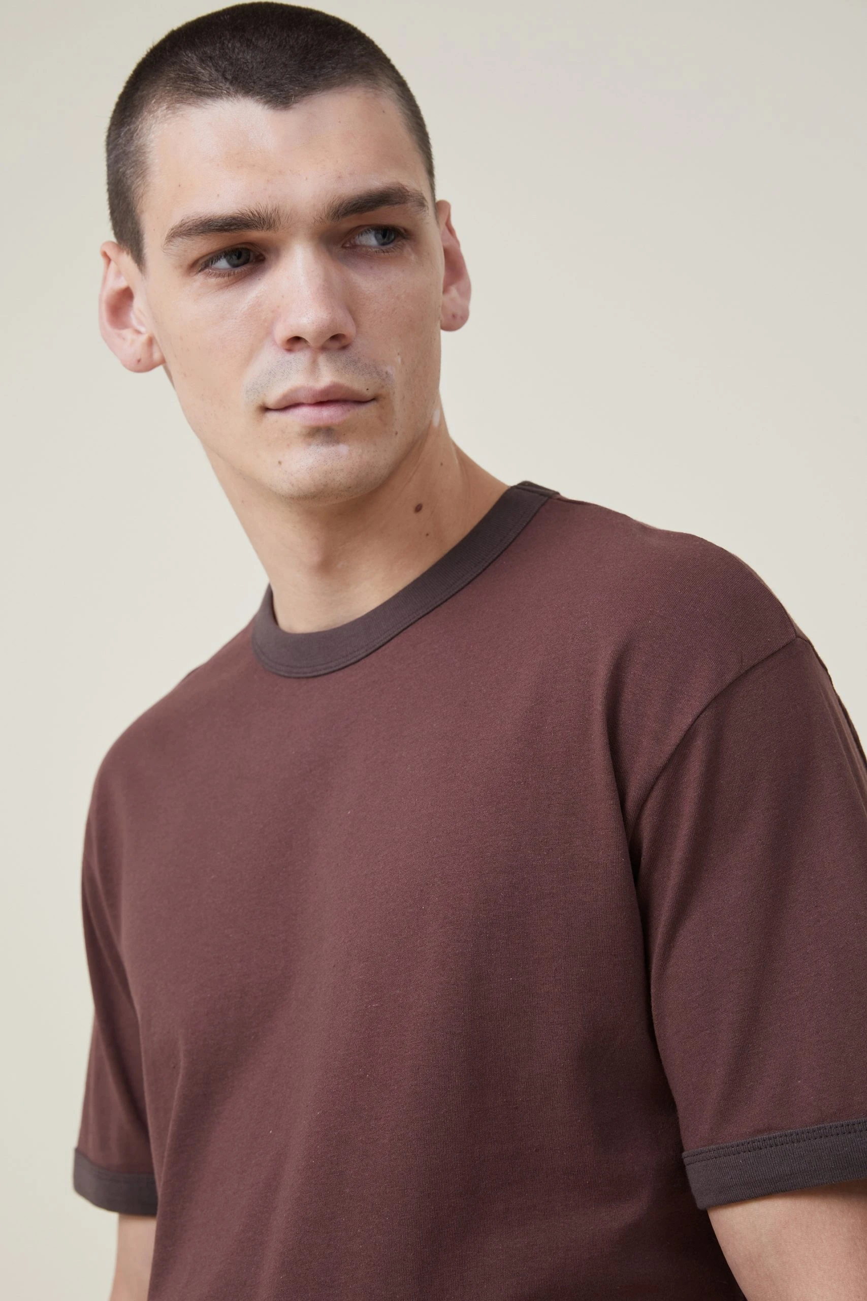 Cotton On Men Loose Fit Ringer T-Shirt 4 Cotton On Men Loose Fit Ringer T-Shirt - Image 4