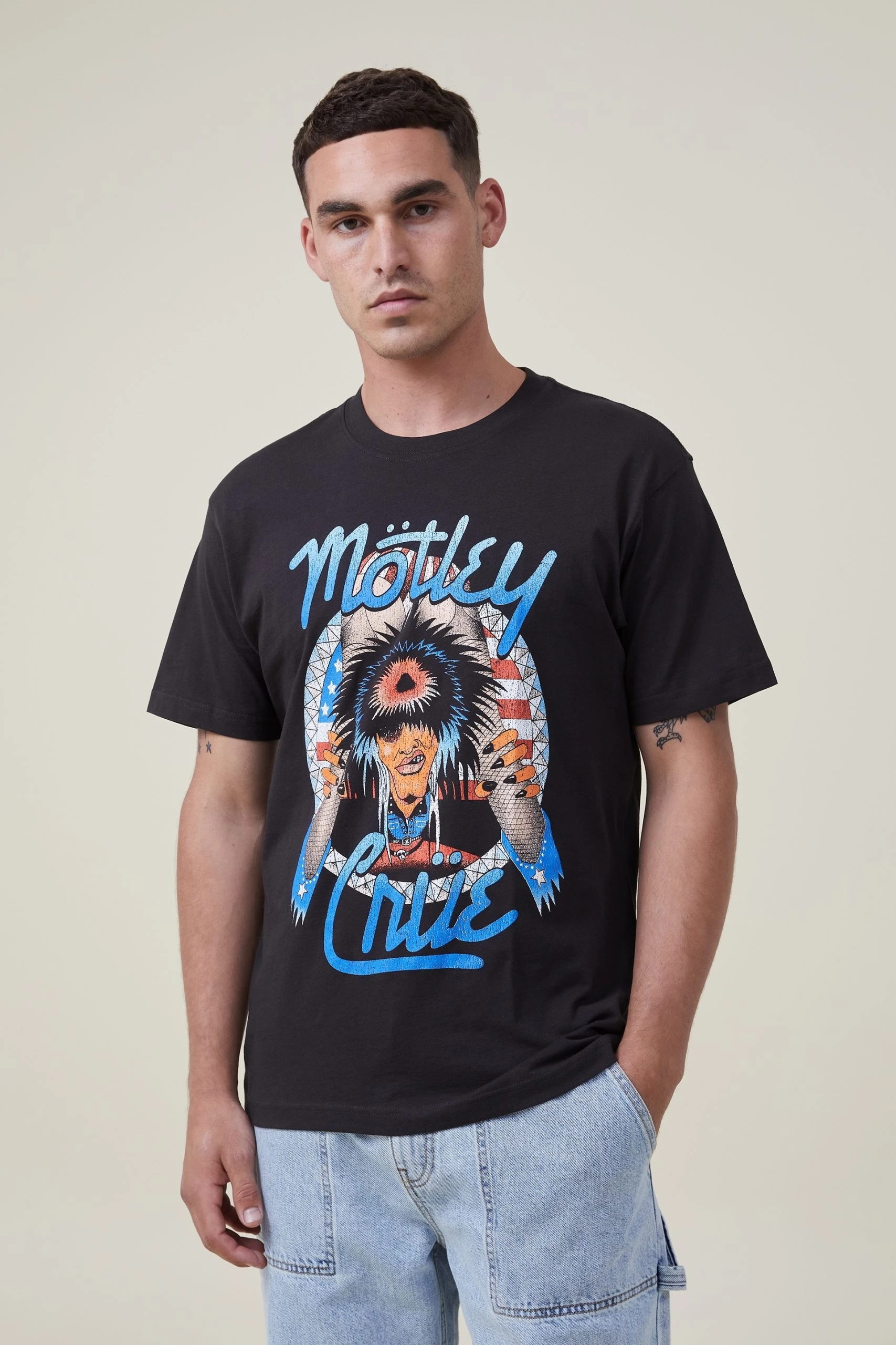 Cotton On Men Loose Fit Music T-Shirt